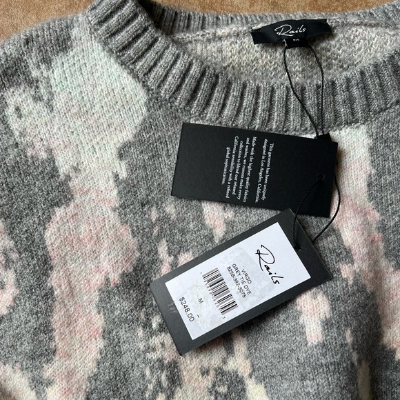NWT Rails Virgo Grey Tie Dye Sweater Size Small & Medium $248 - Picture 4 of 12